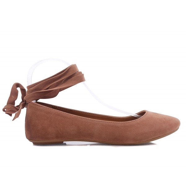 ballet flats with ankle ties