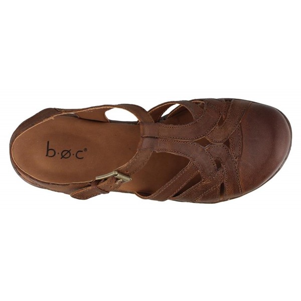 B.O.C. Womens Persi Leather Closed Toe Casual Slingback Sandals - Tan ...