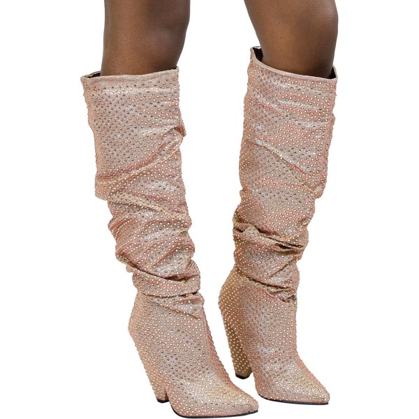 womens rose gold boots