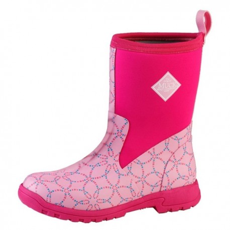 Muck Boots Women's Breezy Mid Boot- Pink Mosaic- 5 B(M) US Womens ...