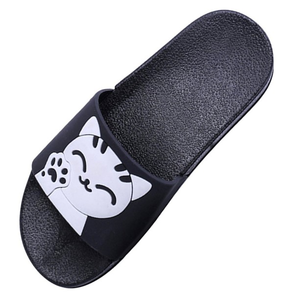 Mens Womens Slip on Sandals Cute Outdoor Indoor Lucky Cat Slide ...