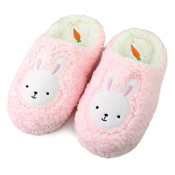Women Fur House Slippers Cozy Animal Home Slipper Fuzzy Bedroom Shoes ...