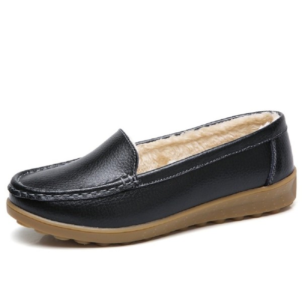 womens leather moccasin slippers