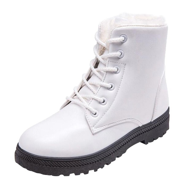 women's lace up snow boots with fur