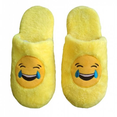 Decor Slippers Anti Slip Protection Comfortable Bedroom - Lol Emoji ...
