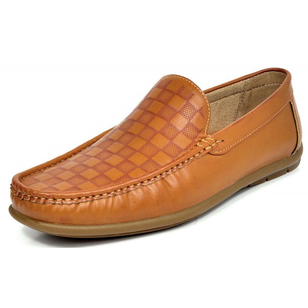Men's BENNETH Driving Loafers Moccasins Shoes - Tan-monogram - CM12GZ14RJJ