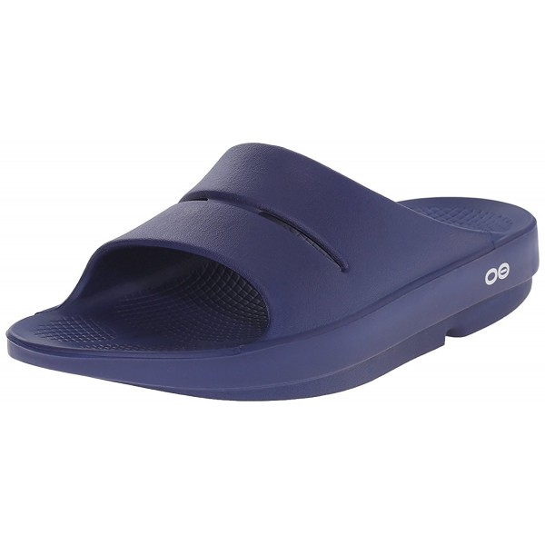 Unisex OOahh - Post Run Sports Recovery Slide Sandal - Navy - M7/W9 ...