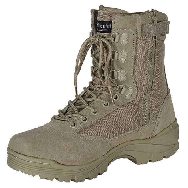 Black Tactical Boot with YKK Zipper- Easy On & Off - Black - C01105PR767