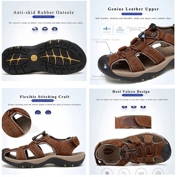 Sandals Outdoor Fisherman Breathable - Dark Brown - CX180AYSWSE