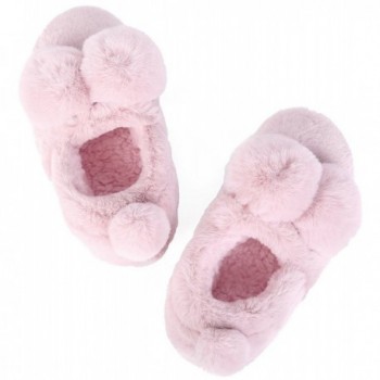 Unisex Cute Ball House Slippers Winter Soft Plush Bedroom Indoor ...